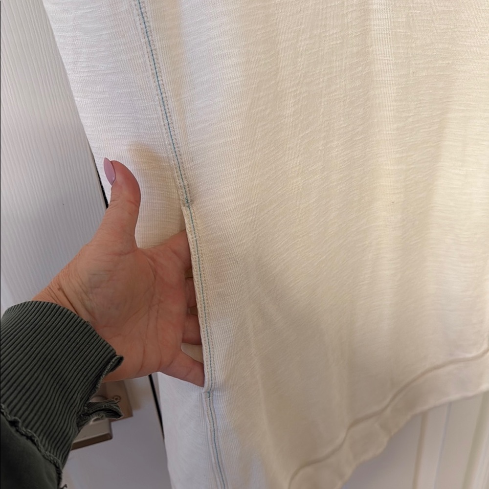 Tommy Bahama Cream Short Sleeve Zip-Up Dress - Picture 5 of 8